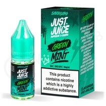 Green Mint Nic Salt E-Liquid by Just Juice Menthol