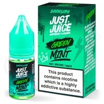 Green Mint Nic Salt E-Liquid by Just Juice Menthol