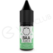 Kiwi, Passion Fruit & Guava Nic Salt E-Liquid by Baa Juice