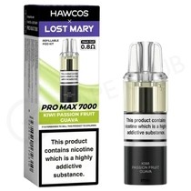 Kiwi Passion Fruit Guava Hawcos x Lost Mary Pro Max 7000 Refill Pack