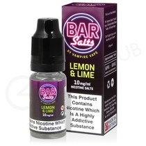 Lemon & Lime Nic Salt E-Liquid by Bar Salts