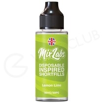 Lemon & Lime Shortfill E-Liquid by Mix Labs 100ml