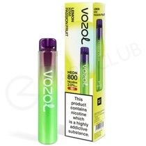 Lemon Kiwi Passion Fruit Vozol Bar Neon 800 Disposable Vape