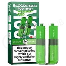 Lemon Lime & Pineapple Ice Bloody Bar Ultra Twist 20K Refill Pack