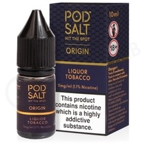 Liquor Tobacco Nic Salt E-Liquid by Pod Salt Origin
