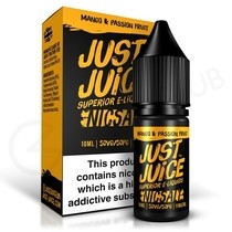Mango & Passion Fruit Nic Salt E-liquid by Just Juice