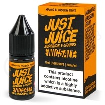 Mango & Passion Fruit Nic Salt E-liquid by Just Juice