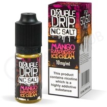 Mango Raspberry Ice Cream Nic Salt E-Liquid by Double Drip