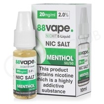 Menthol Nic Salt E-Liquid by 88Vape