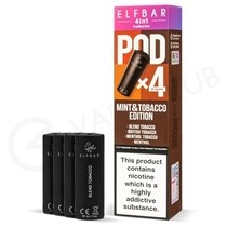 Mint & Tobacco Elf Bar 4 in 1 Prefilled Pods