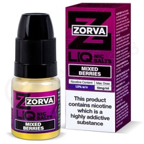 Mixed Berries Nic Salt E-Liquid by Zorva Liq