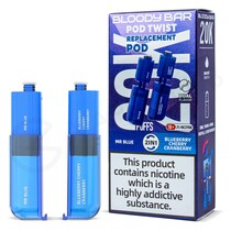 Mr Blue & Blueberry Cherry Cranberry Bloody Bar Pod Twist 20K Refill Pack