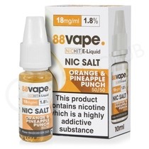 Orange & Pineapple Punch Nic Salt E-Liquid by 88Vape