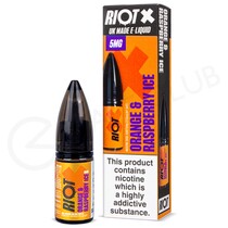 Orange & Raspberry Ice Nic Salt E-Liquid by Riot X