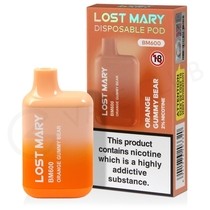 Orange Gummy Bear Lost Mary BM600 Disposable Vape
