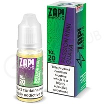 Passion Guava Kiwi Nic Salt E-Liquid by Zap Bar Salts