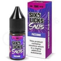 Passion8 Nic Salt E-Liquid by Six Licks