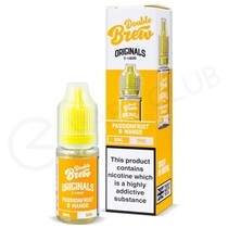 Passionfruit & Mango Nic Salt E-Liquid by Double Brew Originals