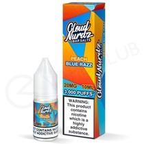 Peach Blue Razz Nic Salt E-Liquid by Cloud Nurdz Bar Salts