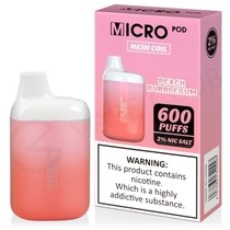 Peach Bubblegum Micro Pod 600 Disposable Vape