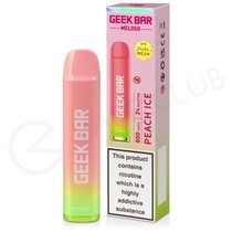 Peach Ice Geek Bar Meloso Disposable Vape