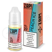 Peach Ice Nic Salt E-Liquid by Zap Bar Salts