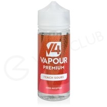 Peach Sours Shortfill E-Liquid by V4 Vapour Premium 100ml