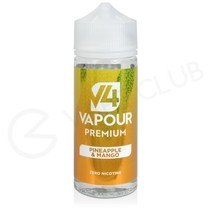 Pineapple & Mango Shortfill E-Liquid by V4 Vapour Premium 100ml