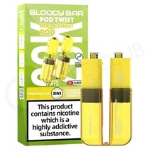 Pineapple Ice & Strawberry Raspberry Cherry Ice Bloody Bar Ultra Twist 20K Refill Pack