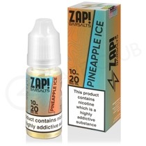 Pineapple Ice Nic Salt E-Liquid by Zap Bar Salts