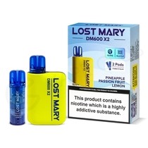 Pineapple Passion Fruit Lemon Lost Mary DM600 X2 Disposable Vape