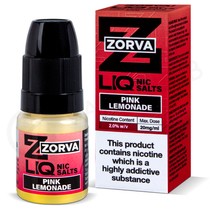 Pink Lemonade Nic Salt E-Liquid by Zorva Liq