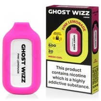 Pink Lemonade Vapes Bars Ghost Wizz Disposable Vape