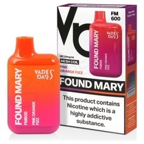 Pink Orange Fizz Vapes Bars Found Mary Disposable Vape