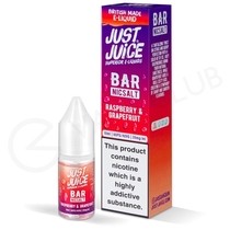 Raspberry & Grapefruit Nic Salt E-Liquid by Just Juice Bar