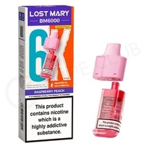 Raspberry Peach Lost Mary BM6000 Refill Pack