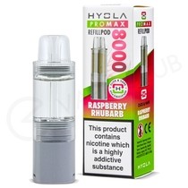 Raspberry Rhubarb Hyola Pro Max 8000 Refill Pack