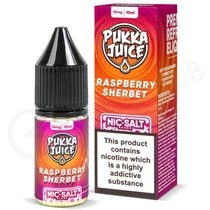 Raspberry Sherbet Nic Salt E-Liquid by Pukka Juice