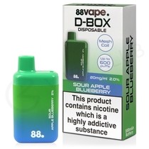 Sour Apple Blueberry 88Vape D-Box Disposable Vape