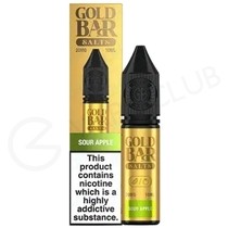 Sour Apple Nic Salt E-Liquid by Gold Bar Salts