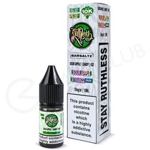 Sour Apple Strawzz On Ice Nic Salt E-Liquid by Ruthless Bar Saltz