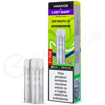 Sour Pineapple Ice Hawcos x Lost Mary Crystal Pro Prefilled Pods