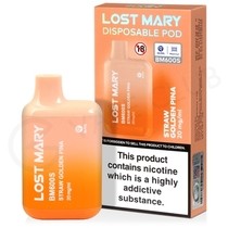 Straw Golden Pina Lost Mary BM600S Disposable Vape