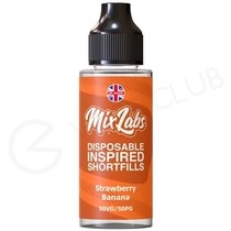 Strawberry Banana Shortfill E-Liquid by Mix Labs 100ml