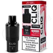 Strawberry Ice Avomi Cliq 6000 Puff Refill Pack