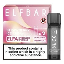 Strawberry Ice Cream Elf Bar Elfa Prefilled Pod