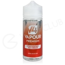Strawberry Ice Cream Shortfill E-Liquid by V4 Vapour Premium 100ml