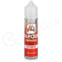 Strawberry Ice Cream Shortfill E-Liquid by V4 Vapour Premium 50ml