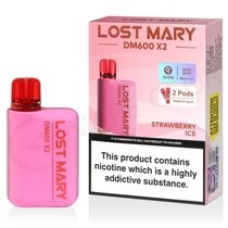 Strawberry Ice Lost Mary DM600 X2 Disposable Vape