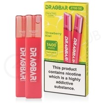 Strawberry Kiwi Drag Bar Z700 SE Disposable Vape (2 Pack)